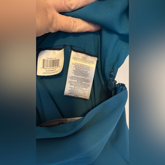 BCBGMaxAzria Blue Wide-Leg Jumpsuit - Picture 5 of 8